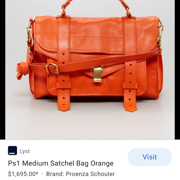 🌙Proenza Schouler PS1 Saddle Orange 002 Bag - Picture 14 of 16